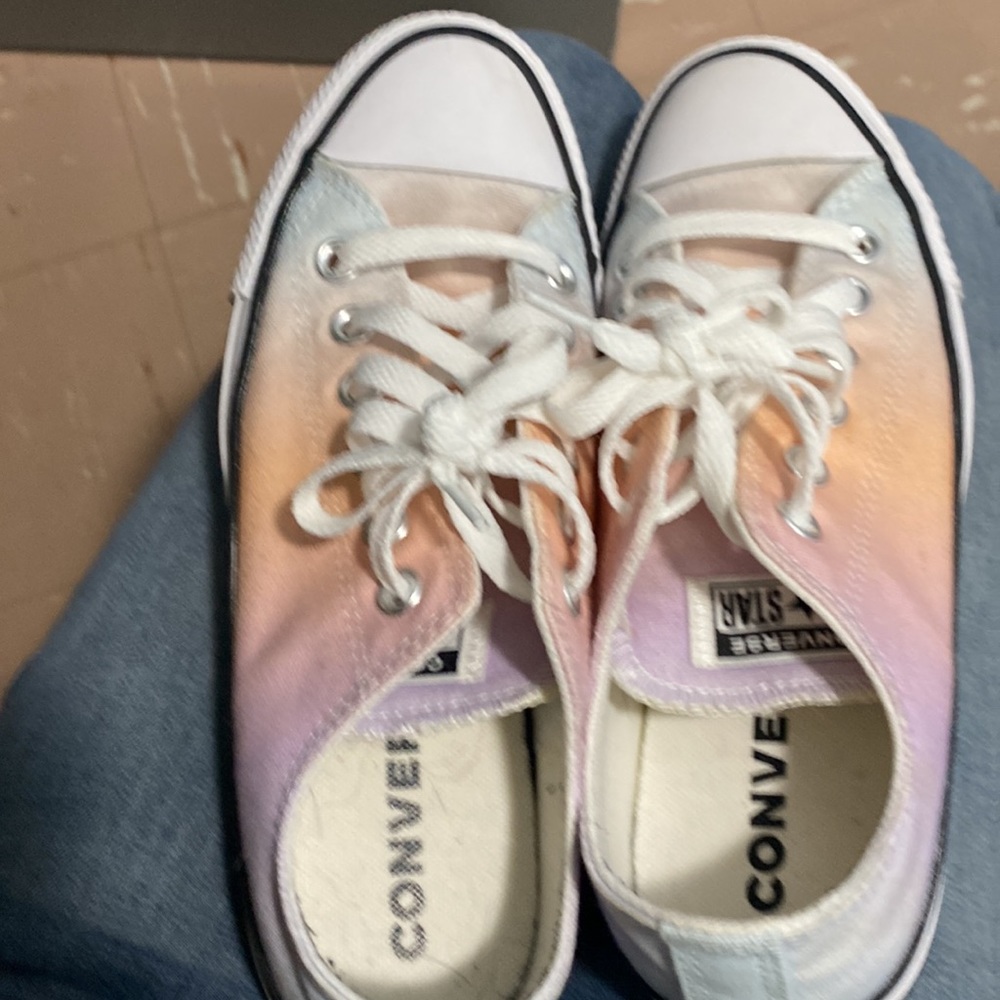 Women’s multi colored pastel converse